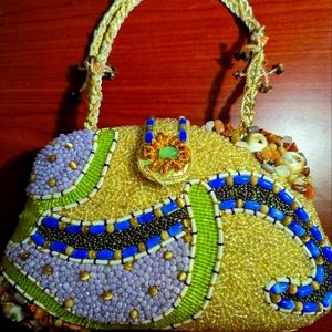 Moni Couture beaded purse